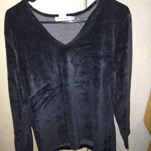 Tweeds Soft Long Sleeve Black Women's large